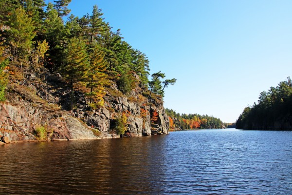 Key River Shore In Fall III by Deb Oppermann